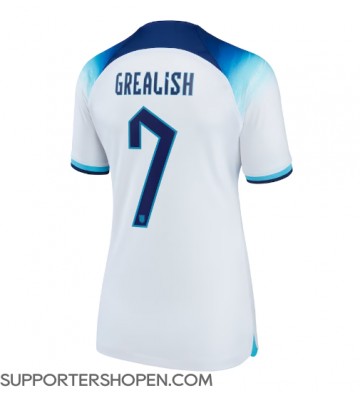 England Jack Grealish #7 Hemma Matchtröja Dam VM 2022 Kortärmad